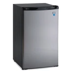 Avanti 4.4 Cf Refrigerator, 19 1/2W X 22D 33H, Black/stainless Steel New. Price: $632.83.