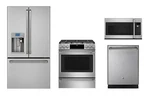 Cafe Stainless Kitchen Package With 30" Dual Fuel Range New. Price: $9350.00.