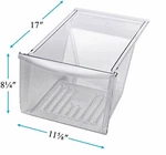 Bottom Crisper Drawer Compatible With Frigidaire Refrigerator FFHT1817LB9 New. Price: $36.14.