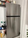 Lg Stainless Steel Top Freezer Refrigerator Used. Price: $375.00.