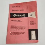 How And Enjoy Your Cycla-matic Frigidaire Manual 1952 Vtg Refrigerator Used. Price: $16.99.