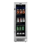 15 Inch Built-in 80 Can Undercounter Stainless Steel Beverage Refrigerator New. Price: $649.00.