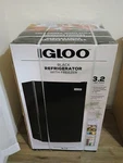 Igloo Refrigerator With Freezer. 3.2 Cu Ft. Single Door Black New. Price: $165.00.