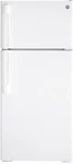 GTE17DTNRWW 28" White 16.6 Cu. Ft. Top-freezer Refrigerator Nob #150764 Open. Price: $599.00.
