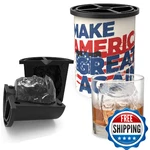 Clear Ice Cube Maker - America Great Again Funny Stainless Steel Whiskey New. Price: $32.53.