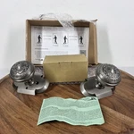 Nostalgic Warehouse Classic Rosette Egg & Dart Antique Pewter Door Knob Of 2 Open. Price: $30.99.