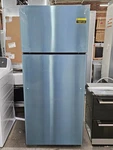 GIE18GSNRSS 28" Stainless 17.5 Cu. Ft. Top-freezer Refrigerator Nob #160123 Open. Price: $849.00.