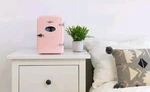 Mini Refrigerator Portable Pink KRT04-P Retro Personal Cooler LITER/6 Can New. Price: $37.97.