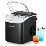 Euhomy Countertop Ice Maker Machine With Handle 26LBS 24HRS 9 Cubes Ready Open. Price: $83.87.