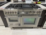 PRD48WDSGU-24-0085-THERMADOR Pro Grand 48" Stainless Dual Fuel Range Display Open. Price: $13999.00.