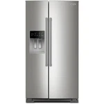 Maytag MRSF6636RZ Inch Side-by-side Refrigerator 28.3 Cu. Ft: Stainless Steel Open. Price: $1399.00.