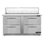 Continental Refrigerator SW60N16C-FB-D 60" Sandwich Salad Prep Table W/ 4 D... New. Price: $9152.78.