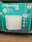 Hisense 7CU Ft Chest Freezer White New. Price: $250.00.