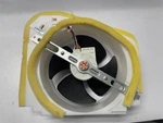 Refrigerator Condenser Fan, WR60X29573, New Open Box, From GWE22JYMBFFS. Price: $30.00.