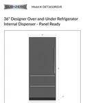 Sub-zero Designer Series DET3650RIDR 36" Panel Ready Built-in Smart Refrigerator New. Price: $9800.00.