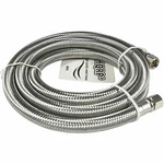 Stainless Steel Refrigerator/ice Maker Hose 1/4"X1/4" Comp 6FT Water Supply Line New. Price: $6.95.