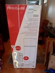 *new* Frigidaire 7.5 Cu.ft Top-freezer Refrigerator Frost-free Platinum. Price: $250.00.