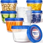 16OZ Plastic Containers With Twist Top Lids (10 Pack), 2 Cup Freezer New. Price: $18.88.