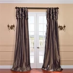 Hallman Ruched Faux Silk Taffeta Thermal Rod Pocket Double Curtain Panel New. Price: $258.99.