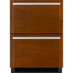 Jennair JUCFP242HX 24" Built-in Undercounter Refrigerator/freezer Drawers Open. Price: $2999.99.