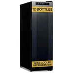 Newair 10" Wine Fridge For 12 Bottles Freestanding Bottle, Black. Price: $200.88.