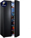 15.6 Cu.ft. Side-by-side Refrigerators Black Stainless Steel Bevera New. Price: $1709.53.