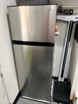 Vissani Top Freezer Refrigerator 7.1 Cu. Ft. W/ 2-DOOR Stainless Steel Look Used. Price: $250.00.