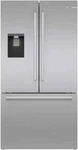Bosch B36FD50SNS 500 Series Inch Freestanding French Door Smart Refrigerator Open. Price: $1999.99.