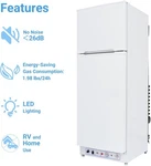 Smad 9.3 Cu Ft Propane Top-freezer Refrigerator Gas Fridge Home Off-grid Cabin New. Price: $1729.00.