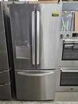Lg LFDS22520S 30" Stainless 21.8 Cu. Ft. French Door Refrigerator Nob #156828 Open. Price: $1499.00.