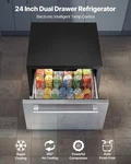 24" Under Counter Drawer Refrigerator Stainless Steel Dual Fridge New. Price: $1167.99.
