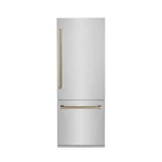Zline New 30" Built Stainless Steel Refrigerator Bronze Acc RBIVZ-304-30-CB. Price: $7699.99.