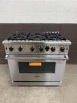 Viking VGIC53626BSS - 36" Professional Gas Range Burners Series Stainless Open. Price: $4499.99.