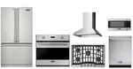 Viking Series Package 36" Refrigerator, Gas Cooktop, Oven, Microwave, Hood New. Price: $15104.00.