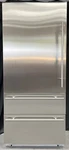 Viking MVBI7360WLSS Virtuoso Series 36" Counter Depth Bottom Freezer Refrig. Open. Price: $8512.50.