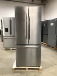30 In. Door French Refrigerator, Stainless (open Box Cosmetic Impections). Price: $565.25.
