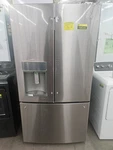 Profile PFE28KYNFS 36" Stainless French Door Refrigerator Nob #158245 Open. Price: $1699.00.