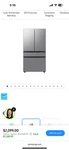 Samsung Cu. Ft. Bespoke 4-DOOR French Refrigerator RF29BB8600QLAA No Shl New. Price: $1900.00.
