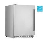 Newair 24" 5.3 Cu. Ft. Commercial Stainless Steel Built-in Beverage Fridge. Price: $1229.99.