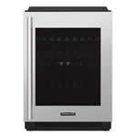 Signature Kitchen Suite 24" 41 Bottle Capacity Panel Ready Built-in Wine Cooler Open. Price: $2500.00.