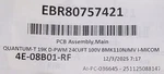 New Oem Lg Main Refrigerator Control Board EBR80757421. Price: $108.99.