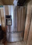 Samsung Stainless Steel 3 Door French Refrigerator Dual Water/ice Dispenser Used. Price: $1100.00.