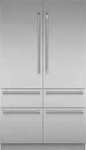 Thermador Freedom Collection 48" 26.7 Cu.ft Stainless Refrigerator T48BT120NS Open. Price: $12499.00.