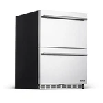 Newair 24" Built-in 20 Bottle 80 Can Dual Drawer Fridge NOF100SS00. Price: $1889.99.