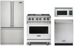 Viking Professional 30" Electric Range, 36" Refrigerator, Microwave & Dishwasher New. Price: $15407.00.