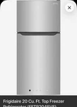 Frigidaire Cu. Ft. Top Freezer Refrigerator FFTR2045VS Silver Stainless Steel Used. Price: $200.00.