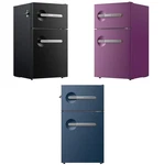 Frigidaire 3.2 Cu. Ft. 2-DOOR Retro Mini Refrigerator Purple / Blue Black New. Price: $499.99.