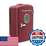 Frigidaire Curtis Retro Mini Compact Beverage Refrigerator For Keeping Office New. Price: $70.75.