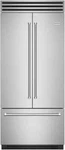 Bluestar BBBF361 36" Built-in French Door Refrigerator, Stainless & Copper Trim Open. Price: $10999.99.