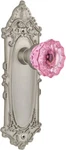 Nostalgic Warehouse 723652 Victorian Plate Double Dummy Crystal Pink Glass Knob New. Price: $124.99.